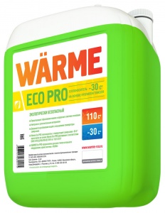 Теплоноситель Warme Eco Pro 30, канистра 10 кг