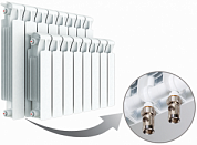 Биметаллический радиатор Rifar Monolit Ventil 500 - 9 секций