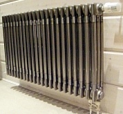 Радиатор Zehnder Charleston 2056, 16 секций, цвет TechnoLine, нижнее подключение